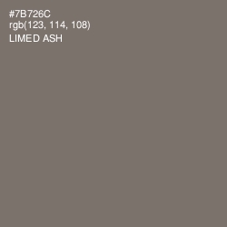 #7B726C - Limed Ash Color Image